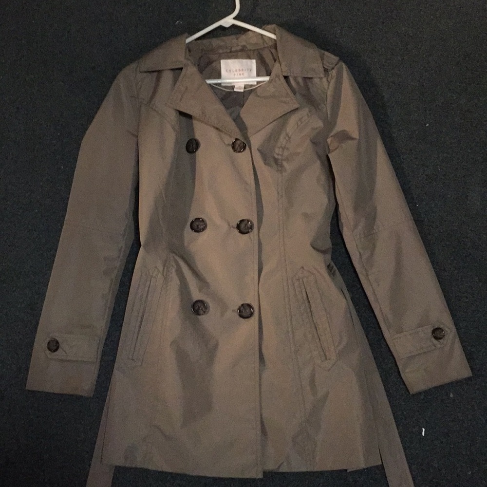 Celebrity Pink Trenchcoat